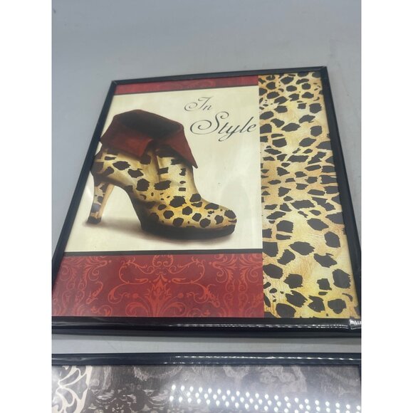 Set of 2 Special Moments Wall Art Reproduction black metal frames Nouveau READ - Picture 3 of 6